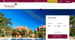 Desktop Screenshot of en.vasariresort.com